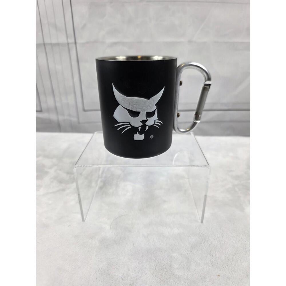 Bobcat Company Basecame Stainless Steel Mug 18oz With Carabiner Handle